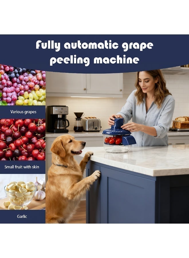 ValueHut Electric Peeling Machine – Automatic Wireless Fruit & Vegetable Peeler for Grapes, Cherry Tomatoes, Garlic & Small Produce, Easy Cleaning & One-Button Operation - Image 4